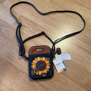 Chala Sunflower small purse / shoulder bag NWT
